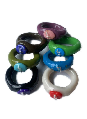 坏熊集市不限性别软陶百搭戒指