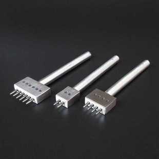 手工皮具工具多孔圆排冲 圆斩皮具diy冲孔冲子皮料打孔器表带开孔