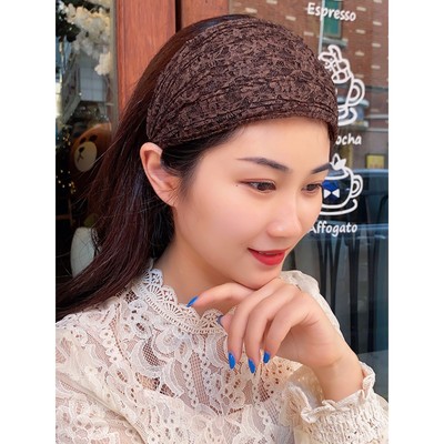 透气夏季头饰发卡碎发遮白发遮盖神器时尚发带宽边发箍头箍女士