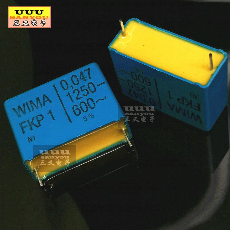 德国威马薄膜电容 WIMA 0.047UF 1250V 600~ FKP1 1200V 473 47nF - 实物图