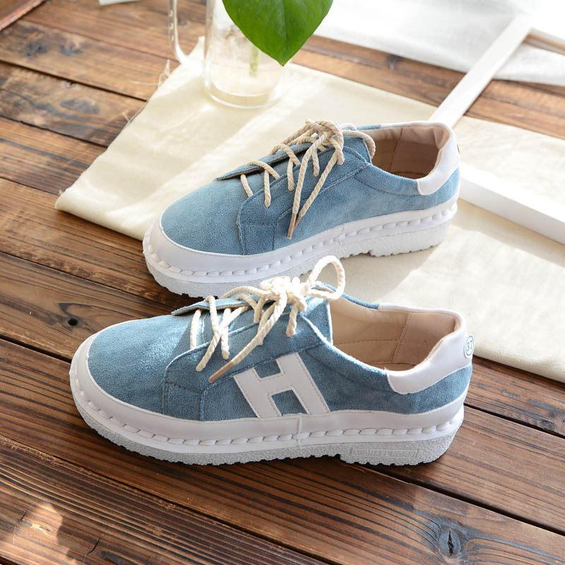 特價不退不換新款軟底低幫單鞋森女文藝平底圓頭學生系帶女休閑鞋在類目 女鞋, 低幫鞋中 - 來自Buy2taobao.com提供專業的淘寶代購服務