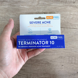 现货美国AcneFree点痘胶痘痘膏28g10%过氧化苯甲酰粉刺痤疮