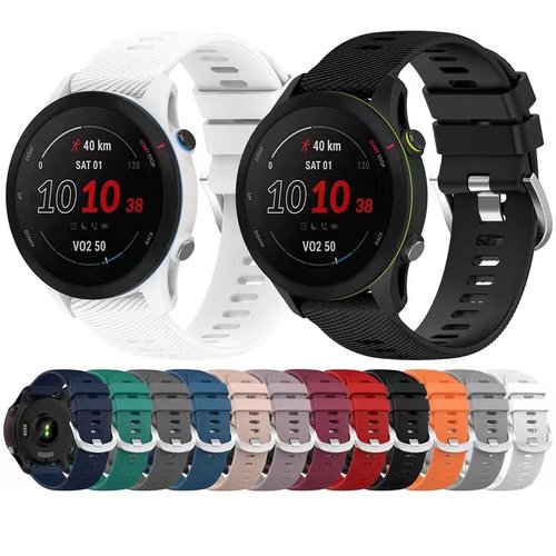 适用佳明交叉纹硅胶手表带