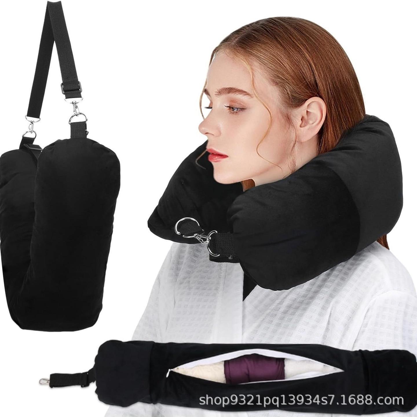 廉航神器~旅行U型枕塞衣服便携