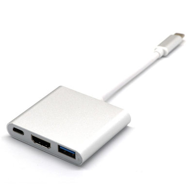 Type-C3.1转HDMI USB PD三合一转换器 USB C转HDMI高清视频转接线