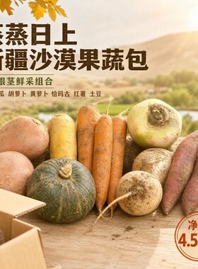 新疆阿克苏贝贝南瓜新鲜蔬菜组合农家自种土豆冰糖心黄萝卜恰玛古