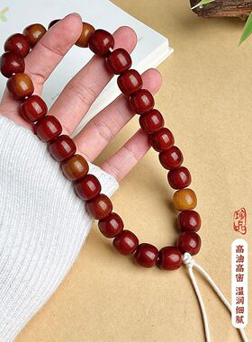 复古开片菩提根手串男女做旧菩提盘玩手持佛珠念珠文玩藏传双圈m4