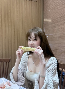 花三三同款*岁月静好*山羊绒手工钩针外套