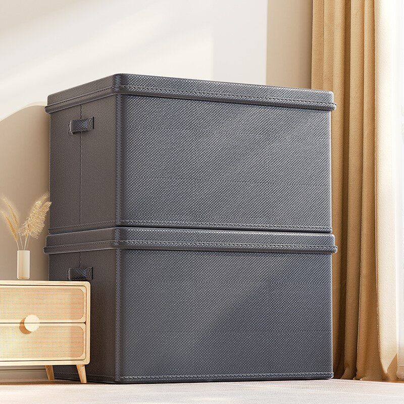 家用收纳神器衣服带盖收纳盒大容量裤子筐收纳整理箱衣柜折叠分层,收纳整理,被子防尘袋,淘宝优惠券,粉丝福利购,淘宝优惠卷