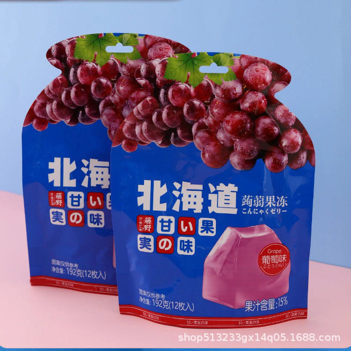 宝宝悠客家蒟蒻果冻芒果白桃葡萄味192g网红零食休闲食品厂家