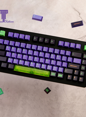 泰坦国度Mecha01一号 初号机152键PBT原厂高度五面热升华键盘键帽