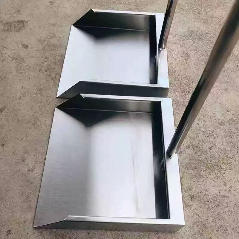 家用304不锈钢垃圾铲簸箕特厚搓灰垃圾斗工厂户外环卫清洁工具