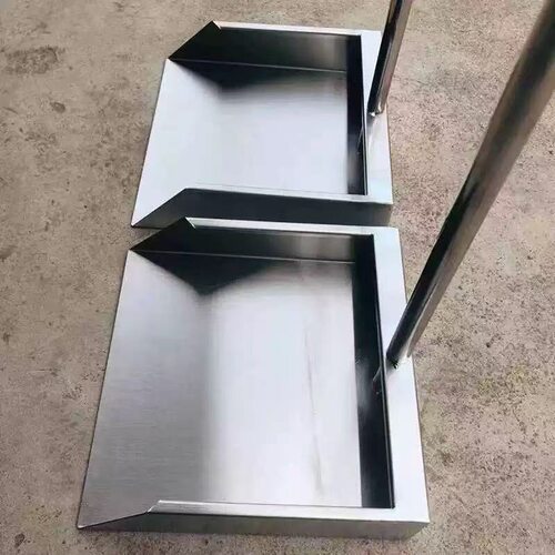 家用304不锈钢垃圾铲簸箕特厚搓灰垃圾斗工厂户外环卫清洁工具