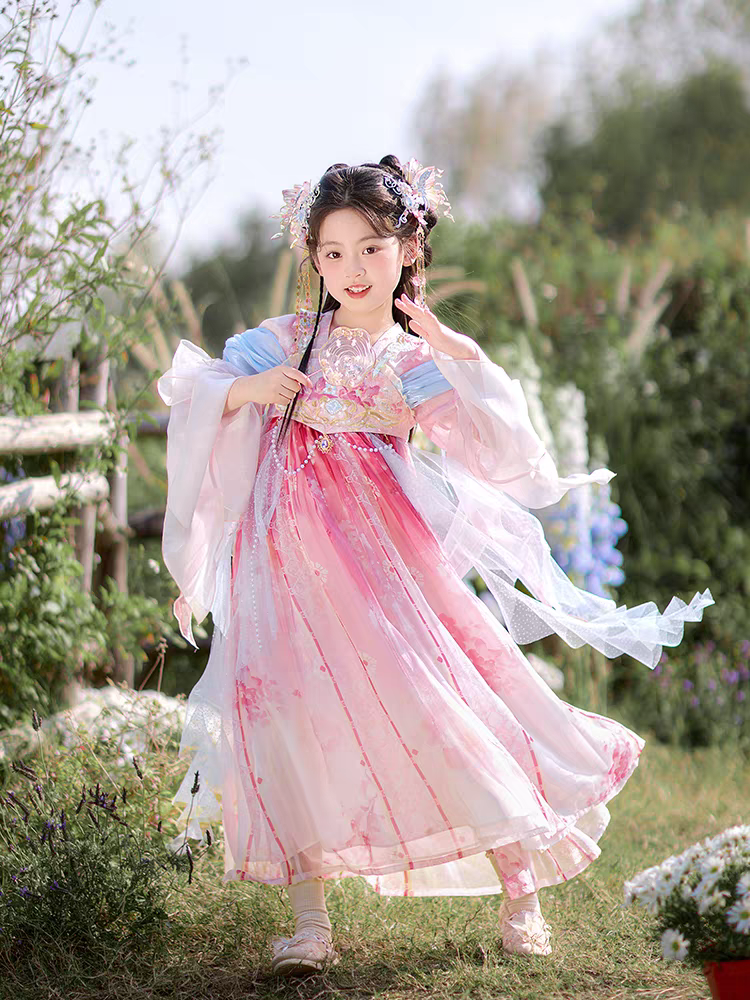 女童汉服2025新款夏季儿童古风超仙中国风女宝超仙古装襦裙