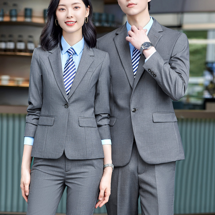 修身职业西服套装男女售楼部气质工装商务正装4S店物业上班工作服