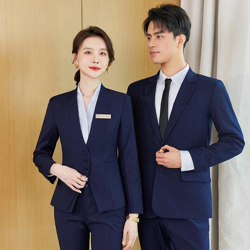 男女职业西服套装酒店经理工装房地产物业4S店销售中介正装工作服