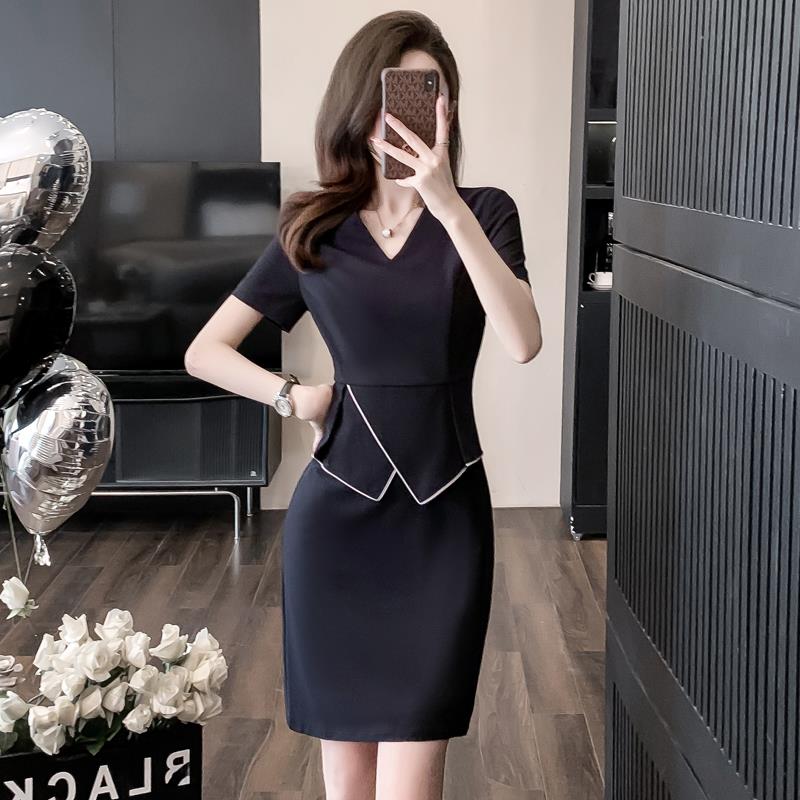 职业西装连衣裙2025新款女夏季气质通勤高级感空姐制服酒店工作服