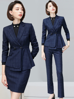 高级感西装套装女春秋高端职业装气质西服外套正装经理工作服秋季