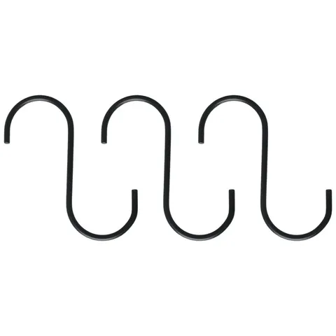 钩子悬挂防锈袋黑色S形挂钩现代简约毛巾铁丝平底锅锅用于