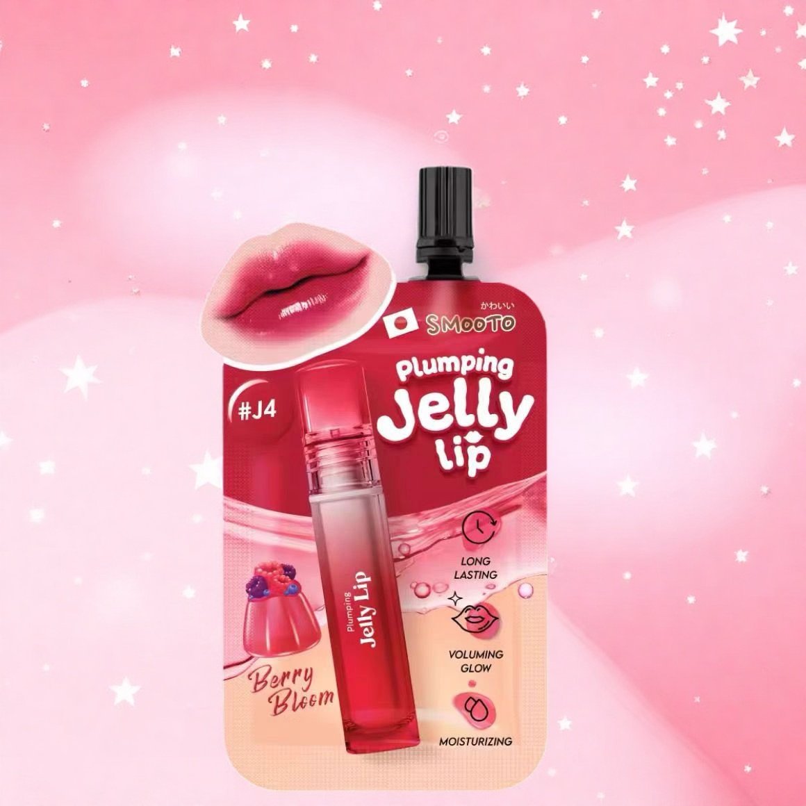 泰国711 Smooto 果冻唇釉jelly lip水润镜面水光成膜保湿滋润持久