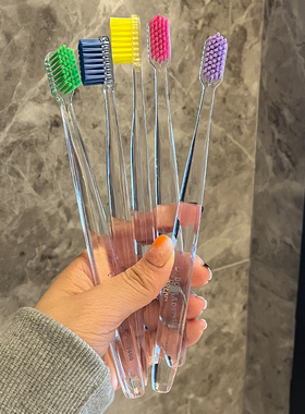 Dora A Dream朵拉的梦水晶牙刷杜邦刷毛宽头硬毛手动牙刷家庭装