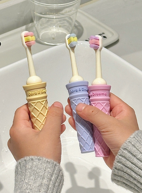 DoraADream朵拉的梦冰淇淋儿童牙刷超软毛护龈3-6-12岁换牙期专用