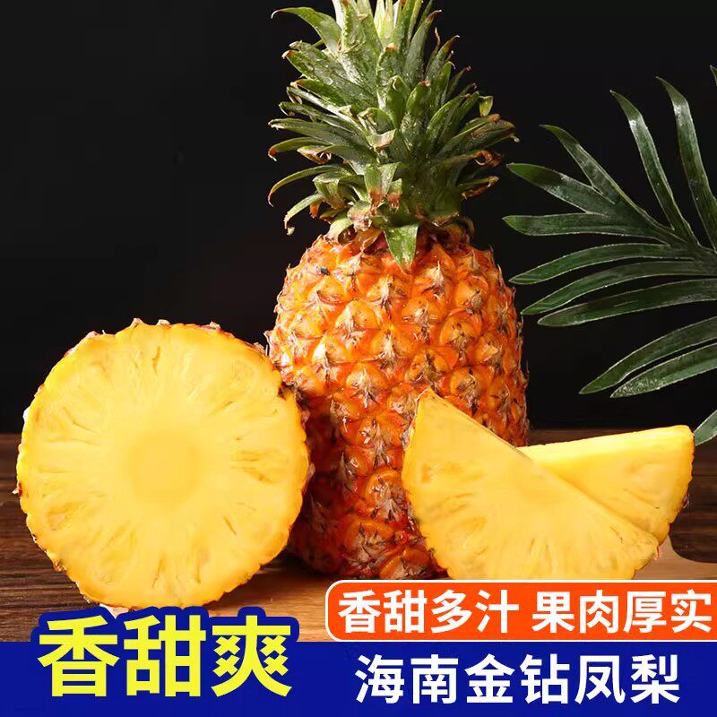 【下单立减50】海南金钻凤梨新鲜菠萝香甜多汁果肉厚实当季水果