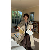 宽松卡其色高级感通勤休闲长款 一三良品小个子 韩版 风衣外套女秋