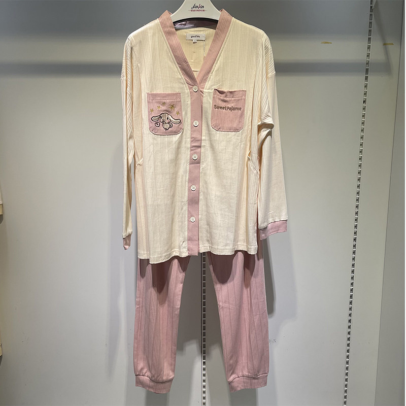 산후복 봄 가을 순면 산후 8월 수유 산모 잠옷 얇은 섹션 산모 감금 입원 9세트