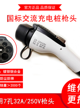 新能源充电桩枪头32A7KW慢充交流通用充电枪枪头家用比亚迪星星16