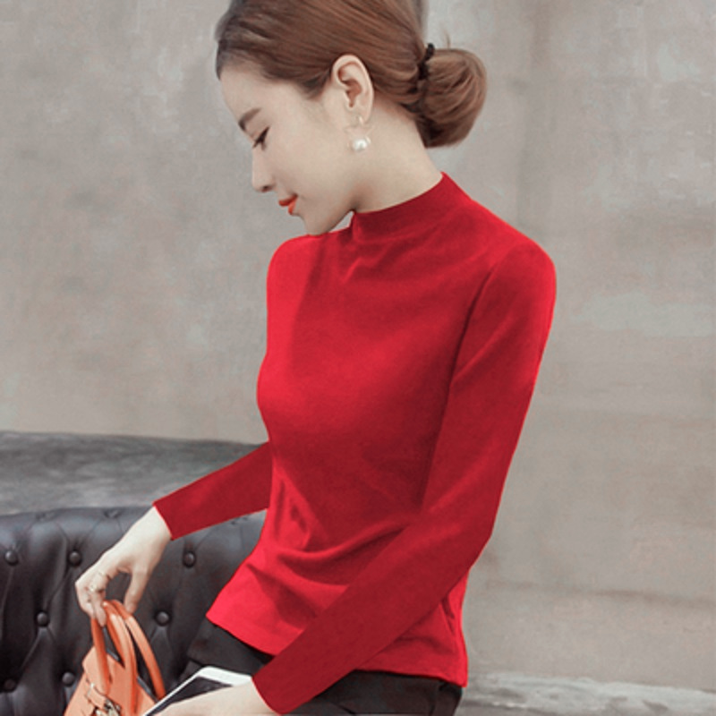 半高领打底衫女内搭秋冬洋气毛衣