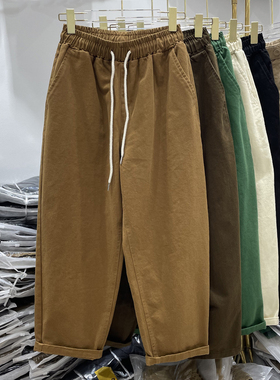 老爹裤子大码哈伦裤女春秋冬季宽松阔腿直筒裤百搭显瘦萝卜休闲裤