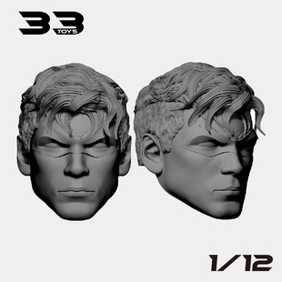 mezco散货vtoys素体专用6寸人偶1/12夜翼罗宾白膜头雕dc