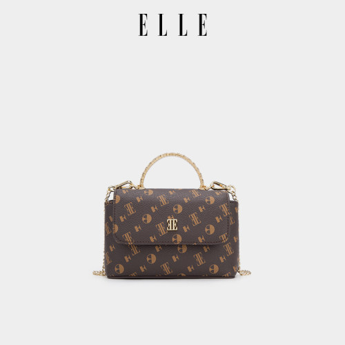 ELLE印花链条女士手机包时尚百搭
