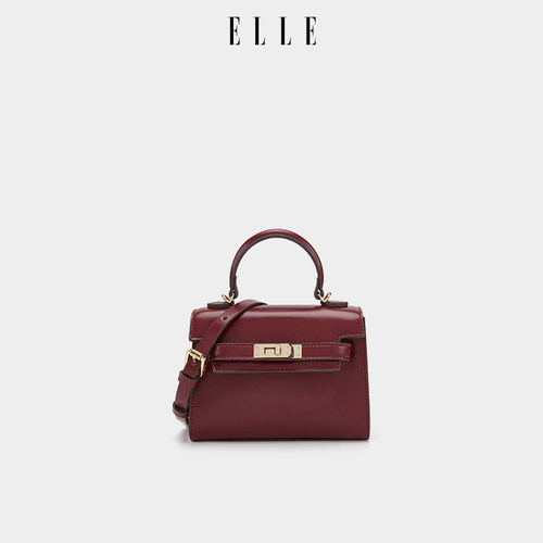 ELLE女包凯莉包斜挎小方包时尚
