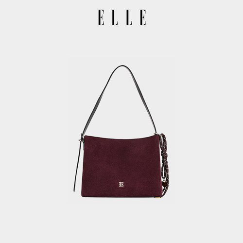 ELLE女包单肩腋下包大容量手提包