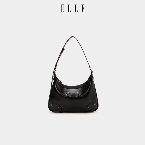 ELLE女包油蜡流浪包HOBO腋下包女