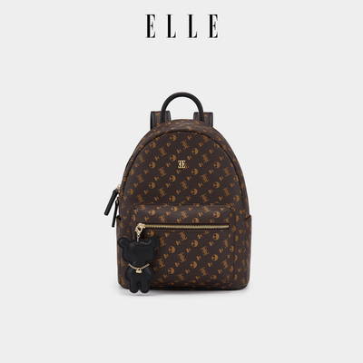 ELLE旅游双肩包通勤大容量书包女
