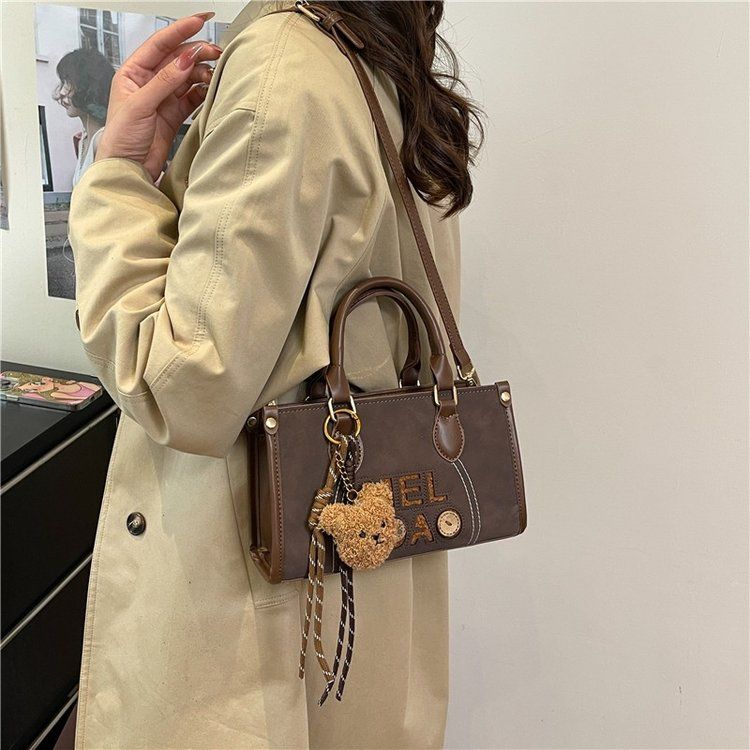 欧美复古手提包2025新款时尚小托特包百搭小方包手袋