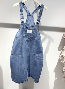 A4FA93A0455/A4FA93A0473鸟牌女装19秋工装风牛仔背带裙A4FA93A04