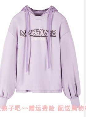 鸟A1DC84103女装2022冬新主题纹样连帽上衣A1DC8410356连帽卫衣