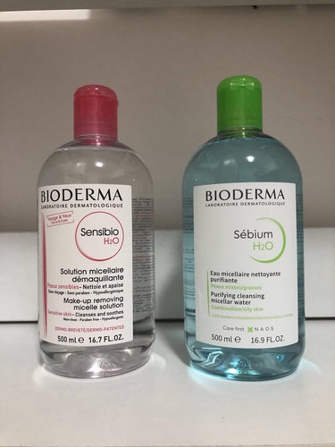 法国Bioderma贝德玛舒妍卸妆水敏感肌粉水500ml温和清洁肌保正品