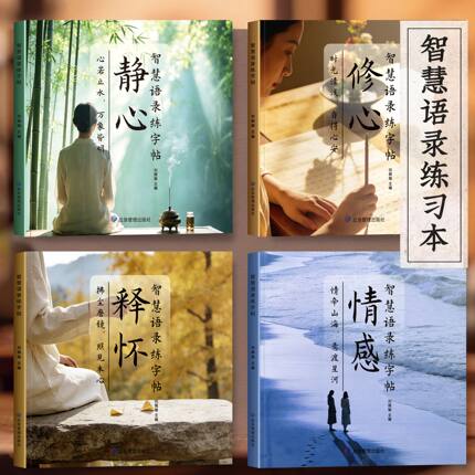 智慧语录字帖成人静心解压行楷硬笔手写体女生字体漂亮治愈系CJ
