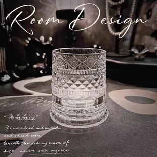 麦卡伦同款 360度旋转解压星钻水晶玻璃威士忌杯子洋酒杯jx 欧式