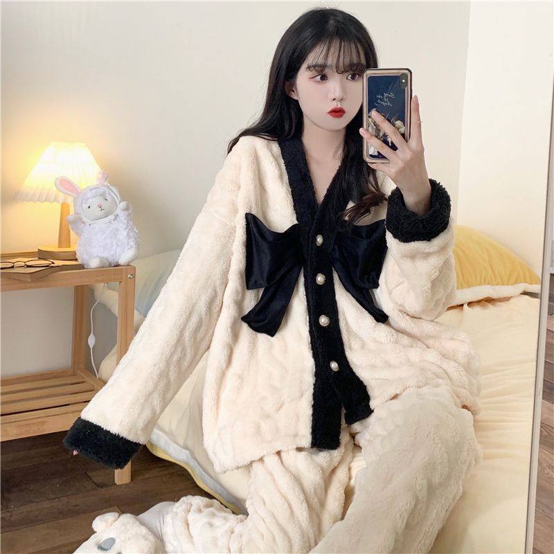 轻奢甜美加绒加厚睡衣套装女大码300斤胖MM秋冬遮肉家居服两件套2,女士内衣/男士内衣/家居服,睡衣/家居服套装,淘宝优惠券,粉丝福利购,淘宝优惠卷