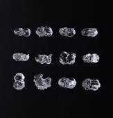 纯天然白水晶十二生肖立体挂坠手链 鼠牛虎兔龙蛇马羊猴鸡狗猪