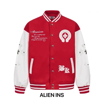 原创美式嘻哈刺绣外套