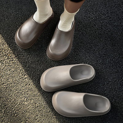 户外勃肯德比包头拖鞋夏季居家防滑厚底居家软底eva穆勒鞋男女