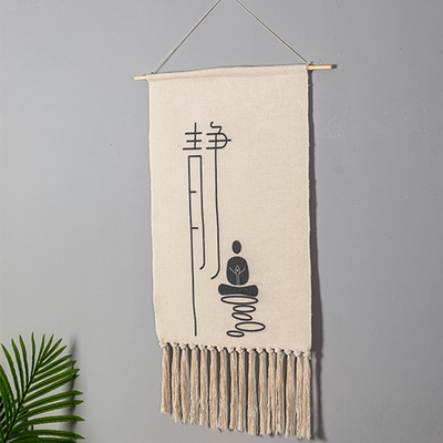 挂毯北欧波西米亚纯手工编织棉麻挂画背景卧室壁毯画民宿房间装饰,居家布艺,挂毯/壁毯,淘宝优惠券,粉丝福利购,淘宝优惠卷