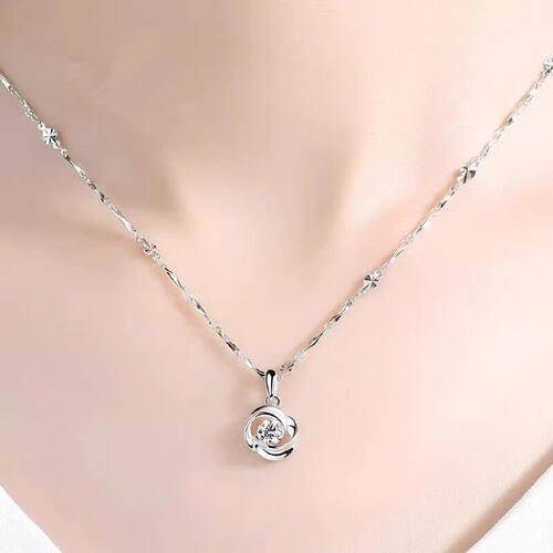 PT950铂金项链 女友礼物18K白金项链 百搭珠宝首饰 钻石吊坠女款